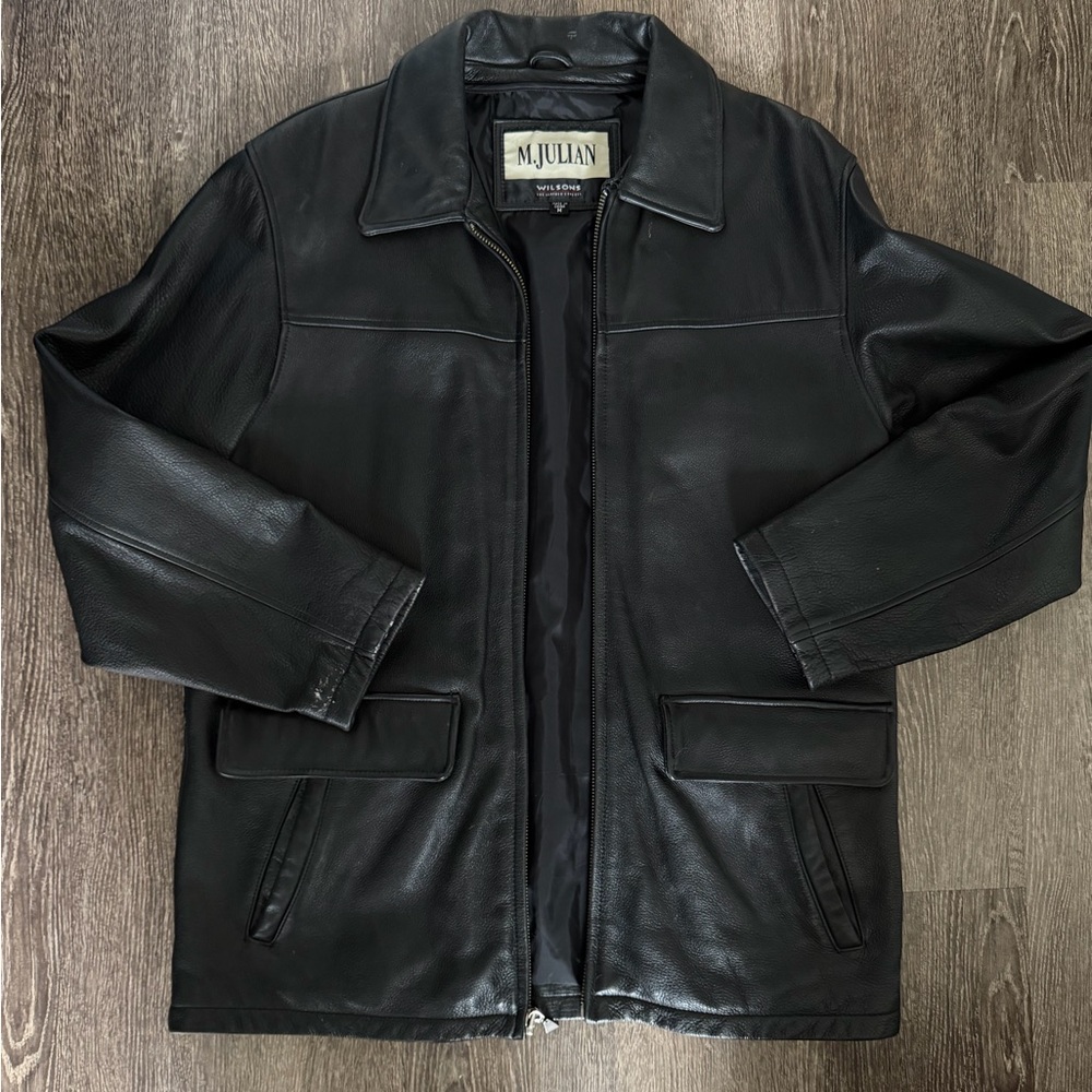 Vintage Black Leather Jacket